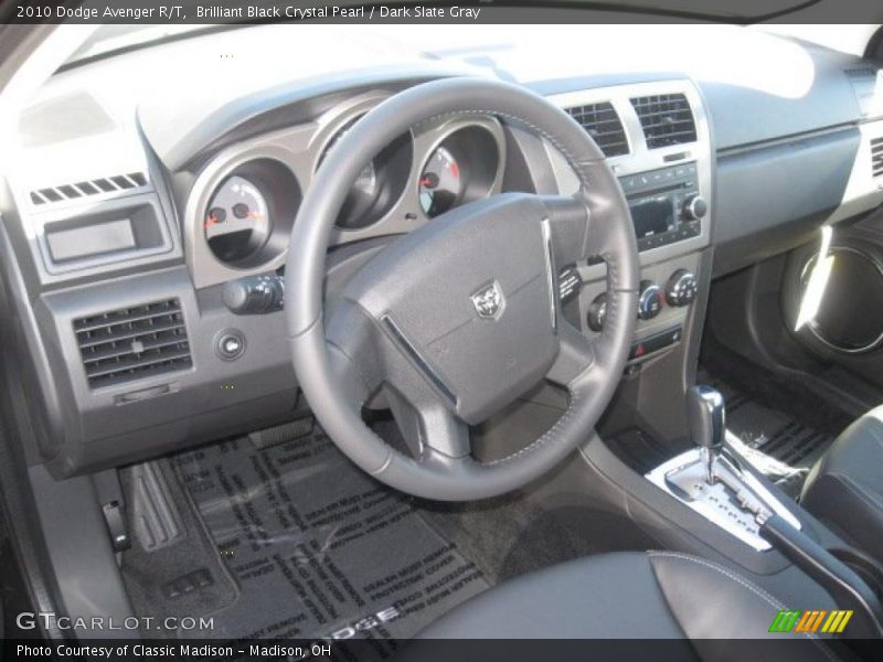Brilliant Black Crystal Pearl / Dark Slate Gray 2010 Dodge Avenger R/T