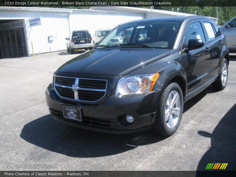 Brilliant Black Crystal Pearl / Dark Slate Gray/Medium Graystone 2010 Dodge Caliber Mainstreet