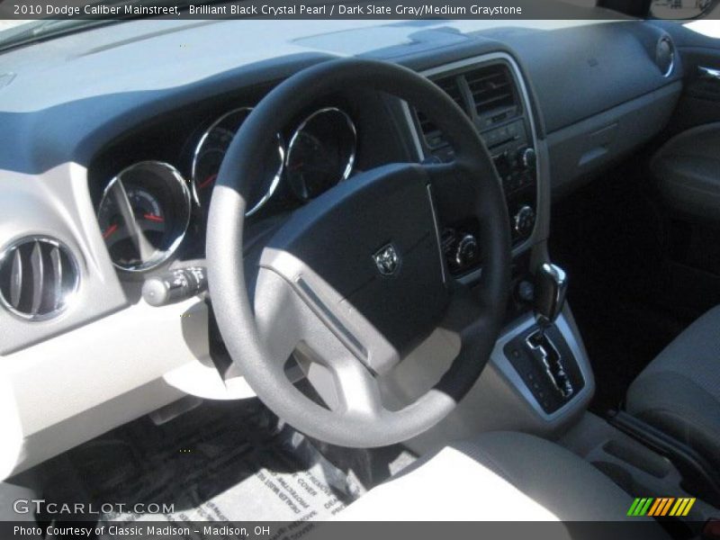 Brilliant Black Crystal Pearl / Dark Slate Gray/Medium Graystone 2010 Dodge Caliber Mainstreet