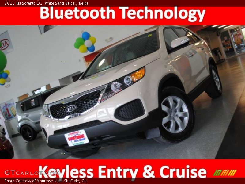 White Sand Beige / Beige 2011 Kia Sorento LX