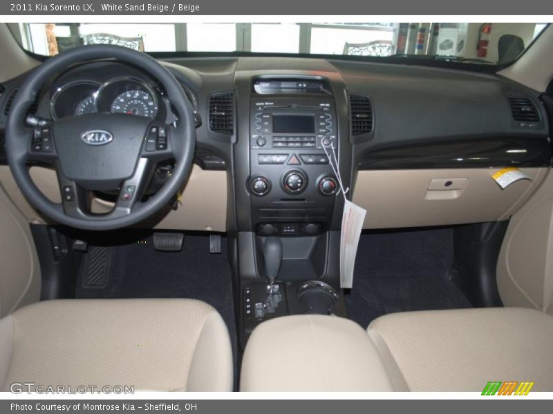 White Sand Beige / Beige 2011 Kia Sorento LX