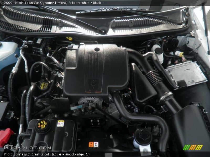 Vibrant White / Black 2009 Lincoln Town Car Signature Limited