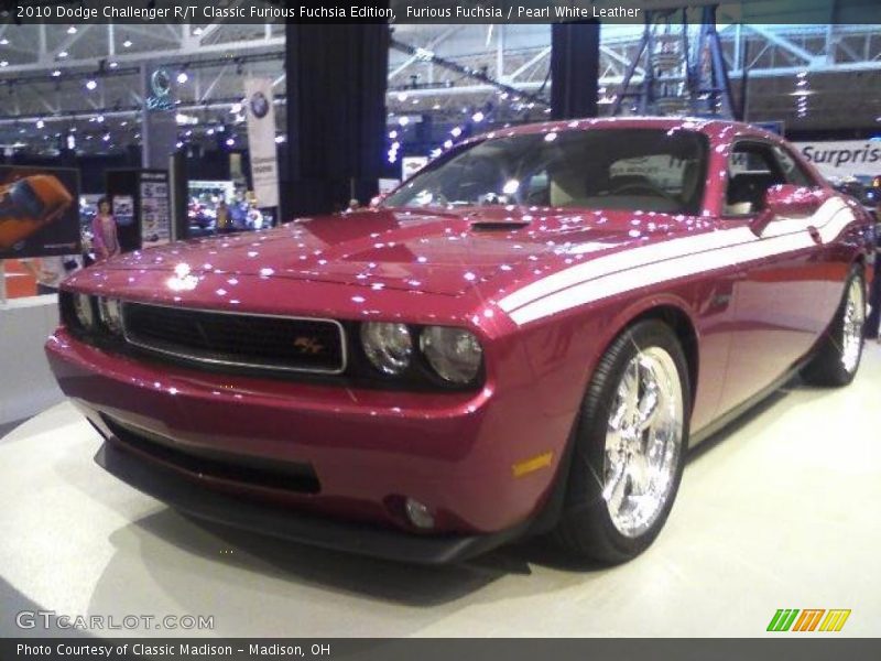 Furious Fuchsia / Pearl White Leather 2010 Dodge Challenger R/T Classic Furious Fuchsia Edition