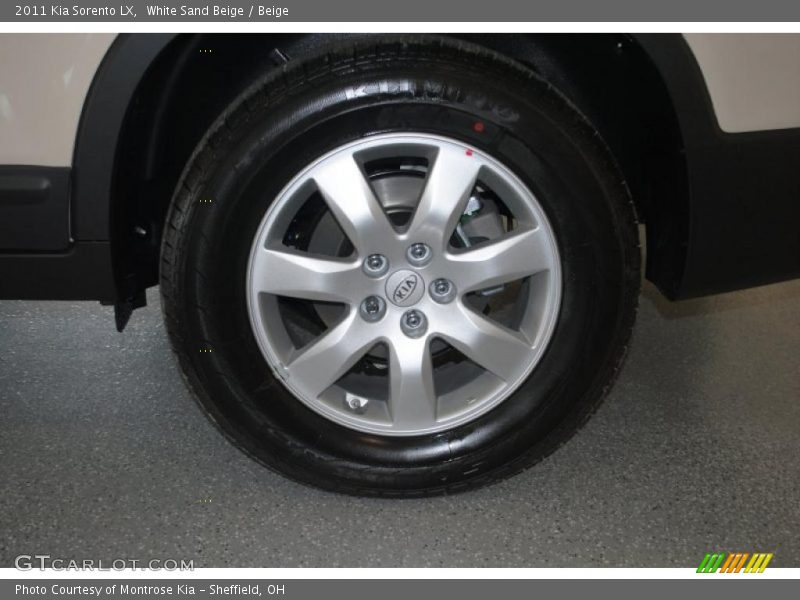 White Sand Beige / Beige 2011 Kia Sorento LX