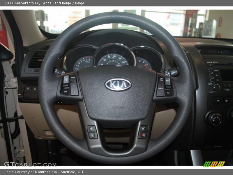 White Sand Beige / Beige 2011 Kia Sorento LX