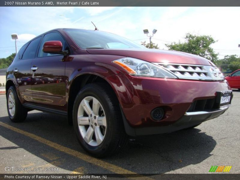 Merlot Pearl / Cafe Latte 2007 Nissan Murano S AWD