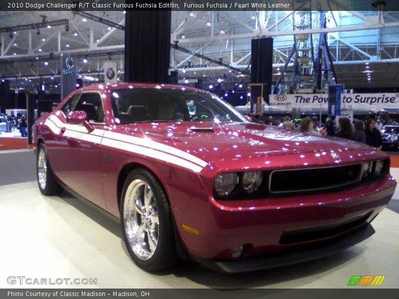 Furious Fuchsia / Pearl White Leather 2010 Dodge Challenger R/T Classic Furious Fuchsia Edition