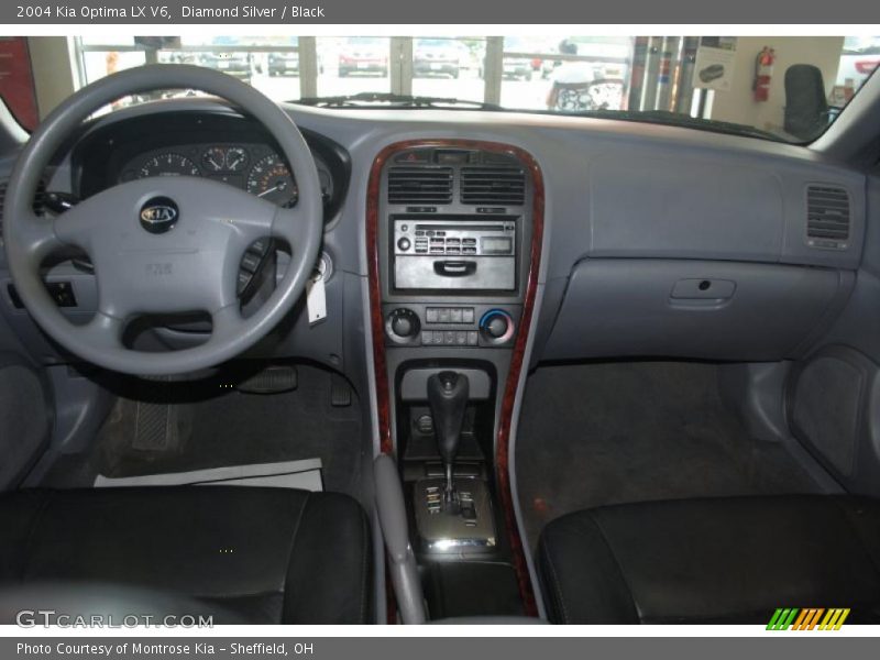 Diamond Silver / Black 2004 Kia Optima LX V6