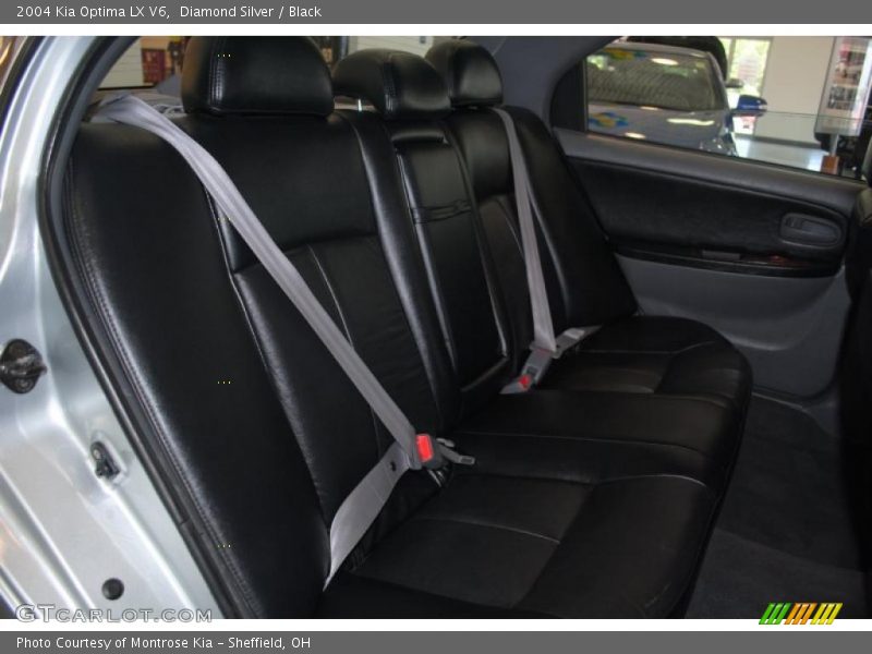 Diamond Silver / Black 2004 Kia Optima LX V6