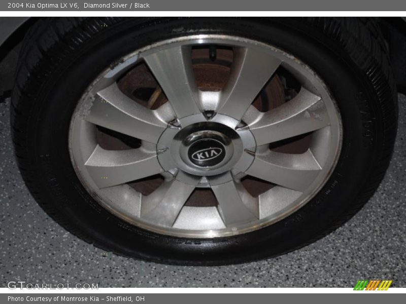 Diamond Silver / Black 2004 Kia Optima LX V6