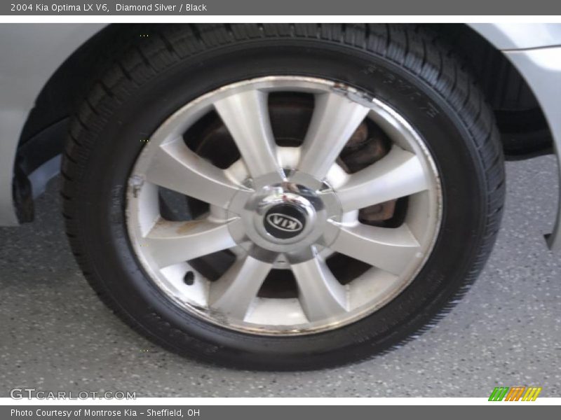 Diamond Silver / Black 2004 Kia Optima LX V6