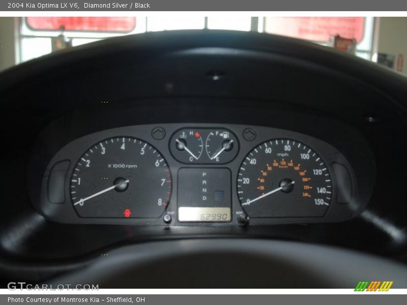 Diamond Silver / Black 2004 Kia Optima LX V6