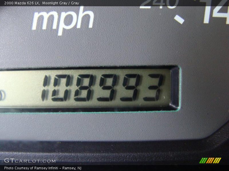 Moonlight Gray / Gray 2000 Mazda 626 LX