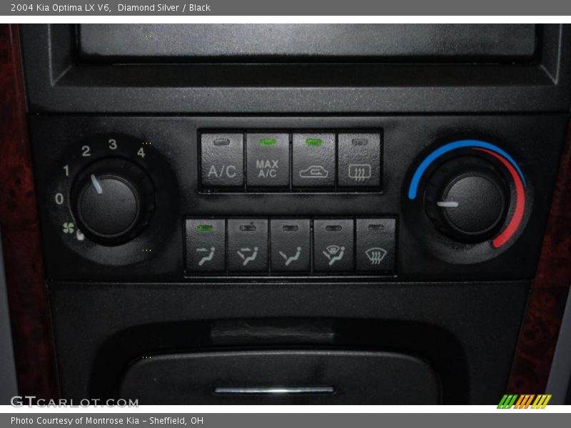 Diamond Silver / Black 2004 Kia Optima LX V6