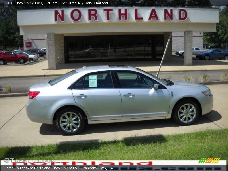 Brilliant Silver Metallic / Dark Charcoal 2010 Lincoln MKZ FWD