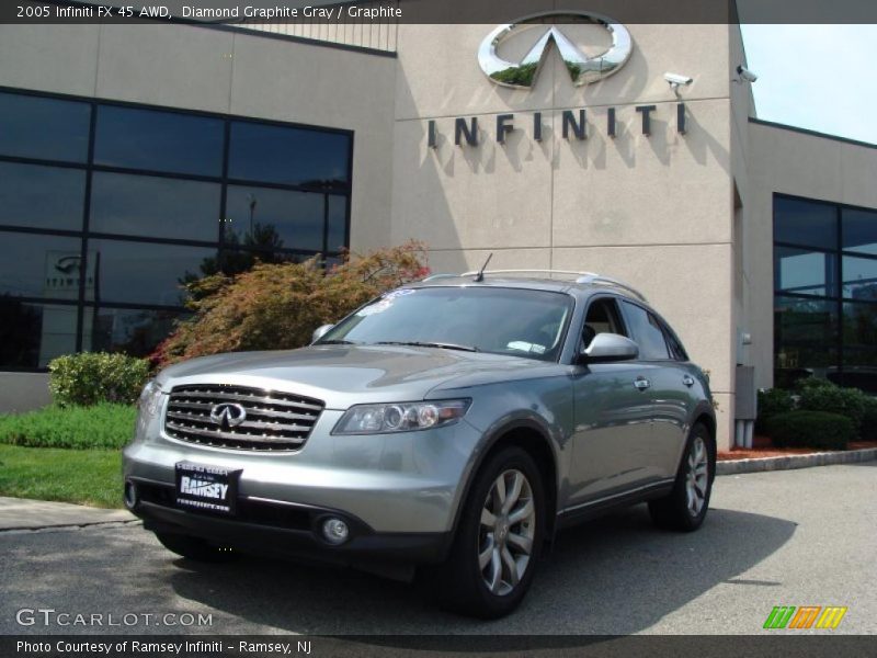 Diamond Graphite Gray / Graphite 2005 Infiniti FX 45 AWD