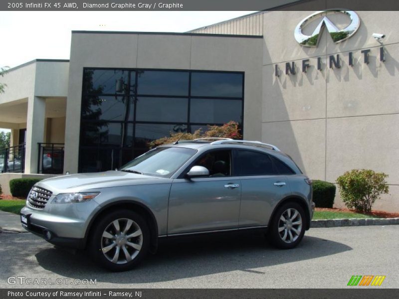 Diamond Graphite Gray / Graphite 2005 Infiniti FX 45 AWD