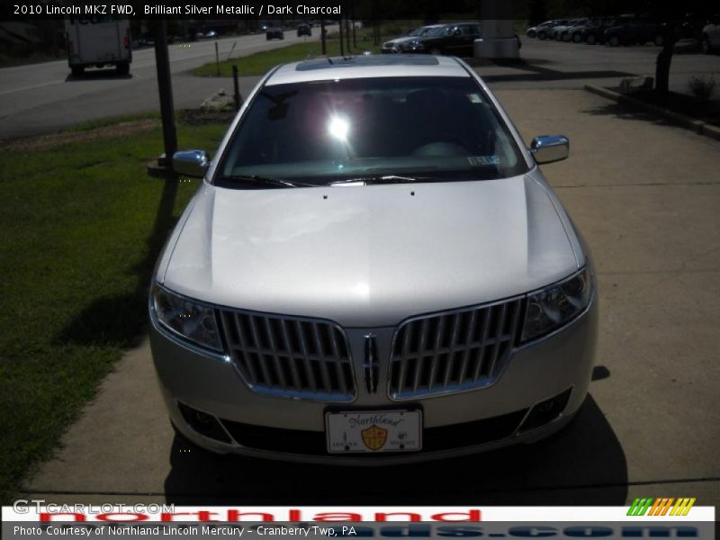 Brilliant Silver Metallic / Dark Charcoal 2010 Lincoln MKZ FWD