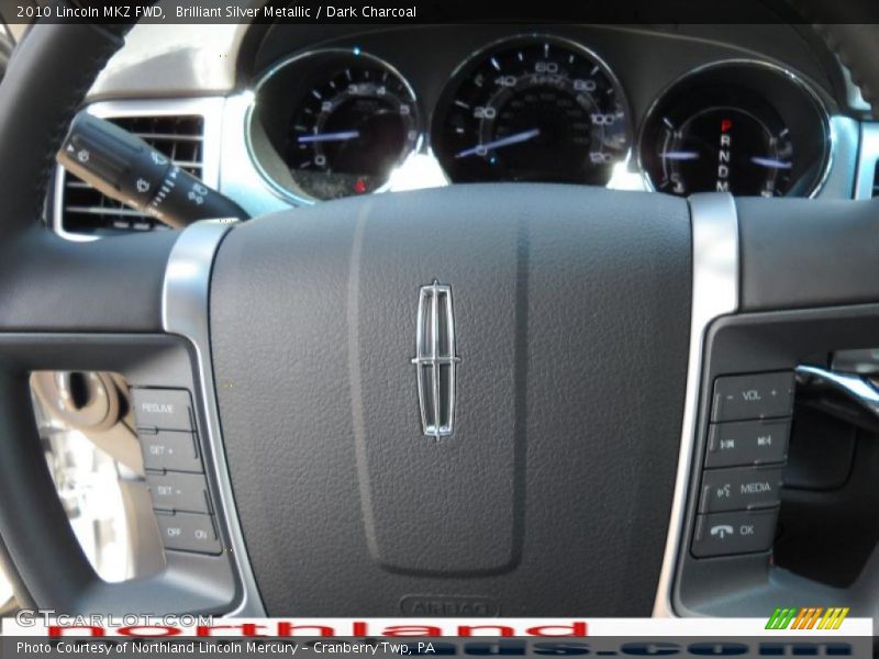 Brilliant Silver Metallic / Dark Charcoal 2010 Lincoln MKZ FWD