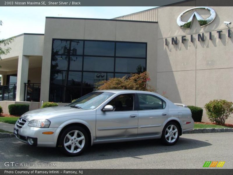 Sheer Silver / Black 2003 Nissan Maxima SE