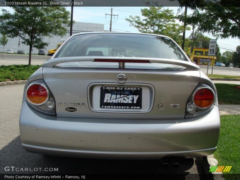 Sheer Silver / Black 2003 Nissan Maxima SE