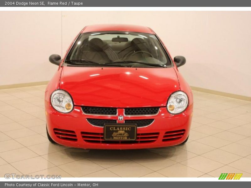 Flame Red / Taupe 2004 Dodge Neon SE