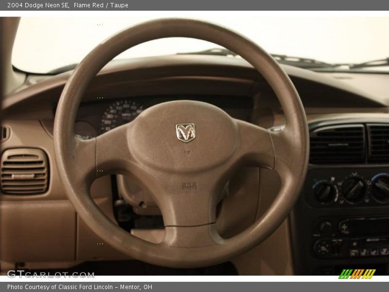 Flame Red / Taupe 2004 Dodge Neon SE