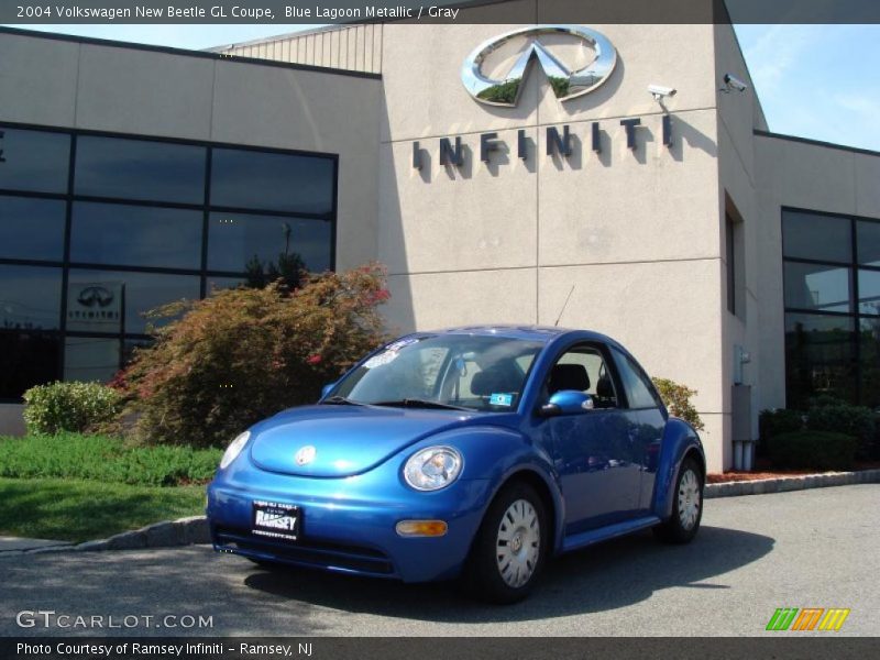 Blue Lagoon Metallic / Gray 2004 Volkswagen New Beetle GL Coupe