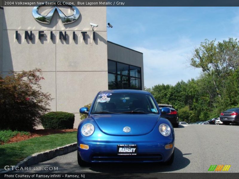 Blue Lagoon Metallic / Gray 2004 Volkswagen New Beetle GL Coupe