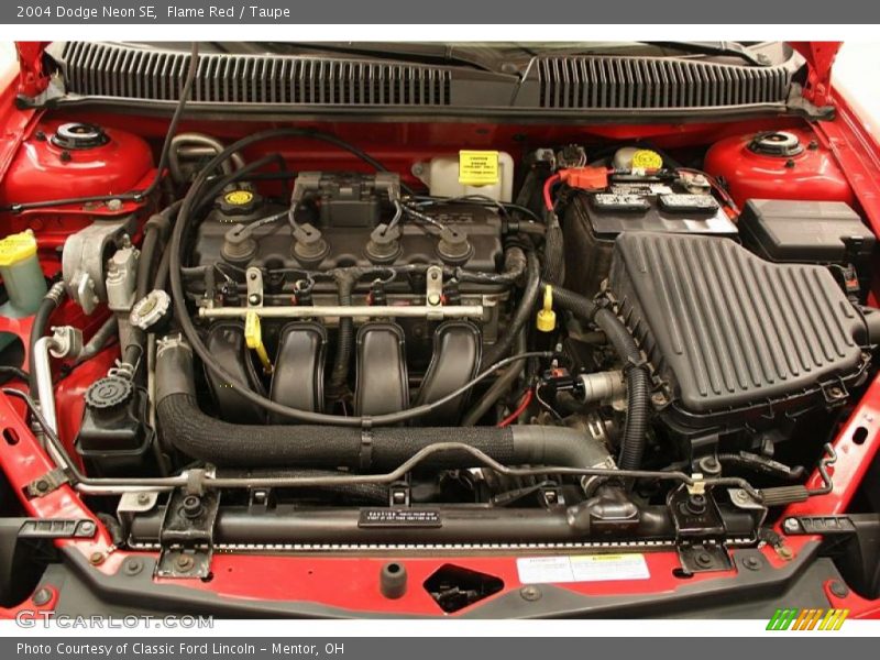 Flame Red / Taupe 2004 Dodge Neon SE