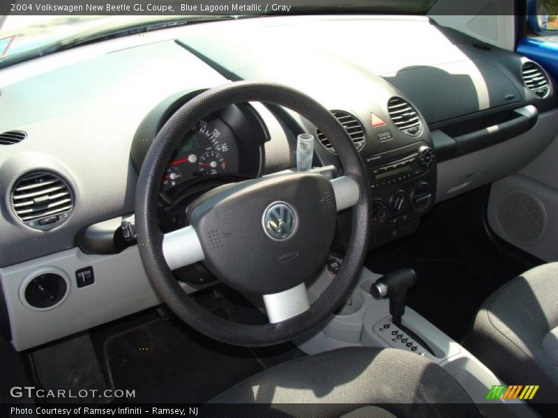Blue Lagoon Metallic / Gray 2004 Volkswagen New Beetle GL Coupe