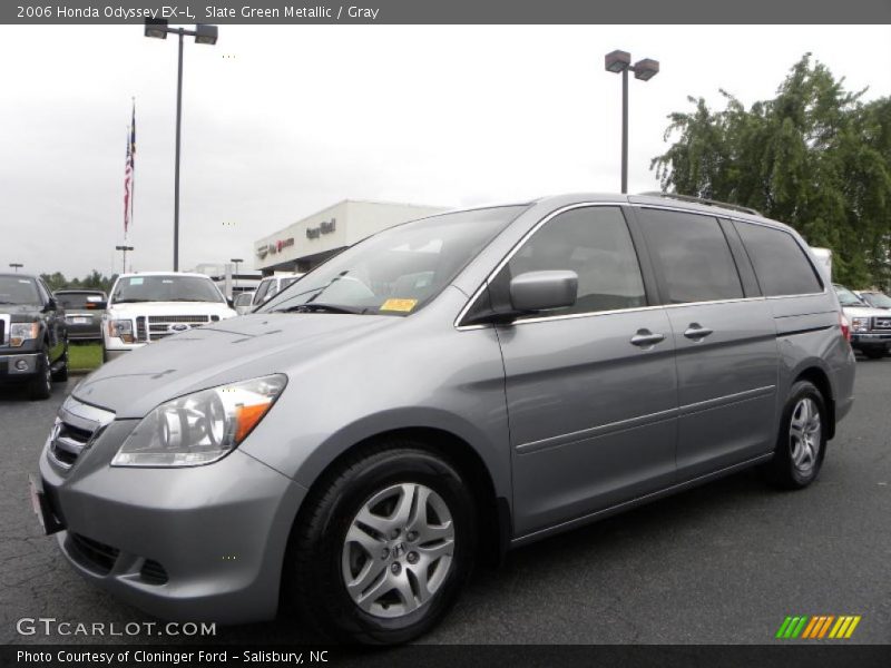 Slate Green Metallic / Gray 2006 Honda Odyssey EX-L