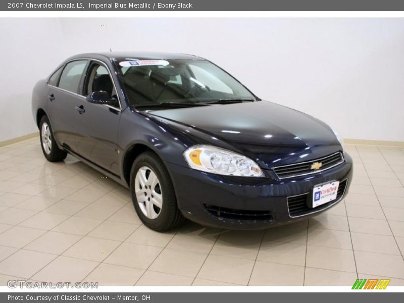 Imperial Blue Metallic / Ebony Black 2007 Chevrolet Impala LS