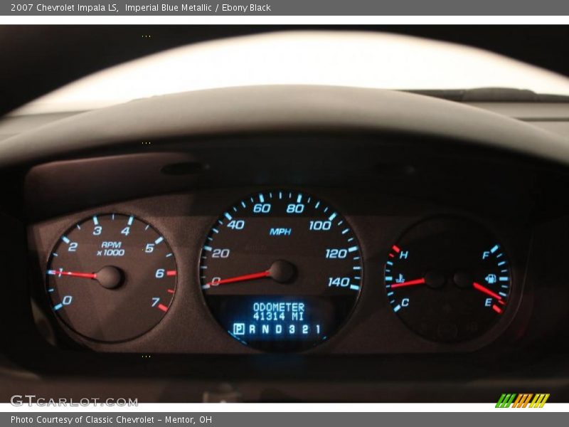 Imperial Blue Metallic / Ebony Black 2007 Chevrolet Impala LS