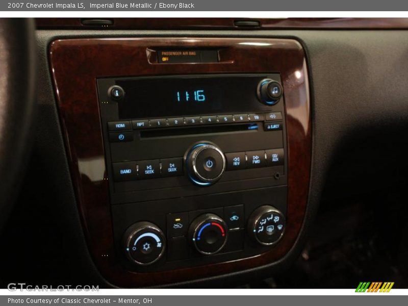Imperial Blue Metallic / Ebony Black 2007 Chevrolet Impala LS