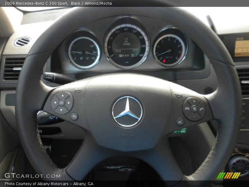 Black / Almond/Mocha 2009 Mercedes-Benz C 300 Sport