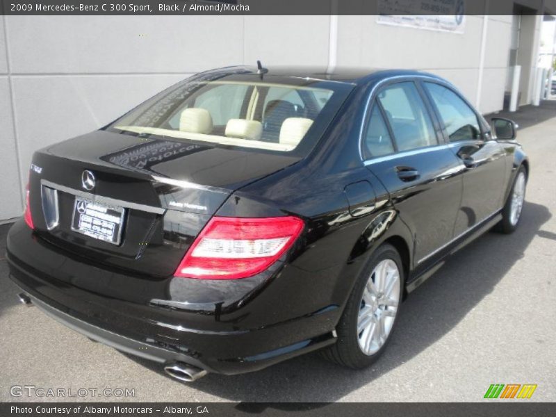 Black / Almond/Mocha 2009 Mercedes-Benz C 300 Sport