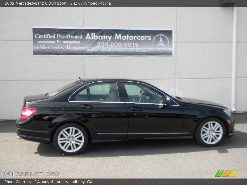 Black / Almond/Mocha 2009 Mercedes-Benz C 300 Sport