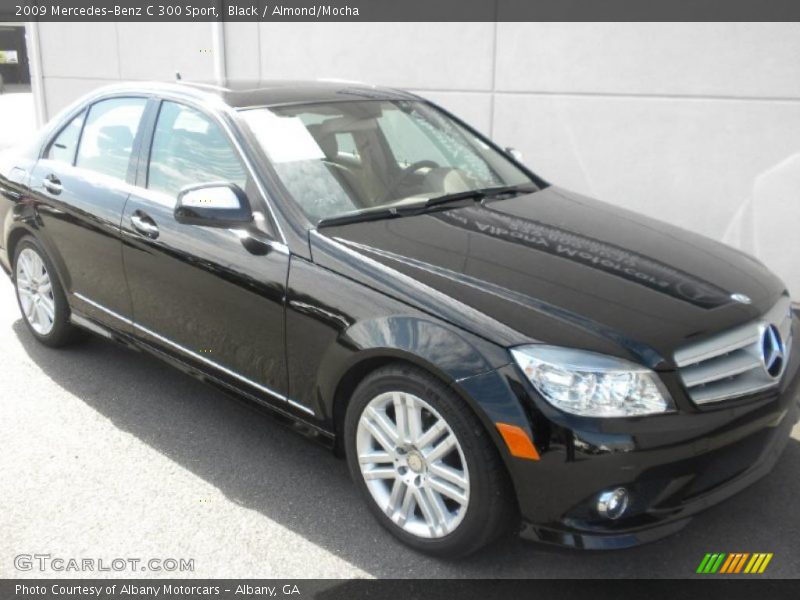 Black / Almond/Mocha 2009 Mercedes-Benz C 300 Sport