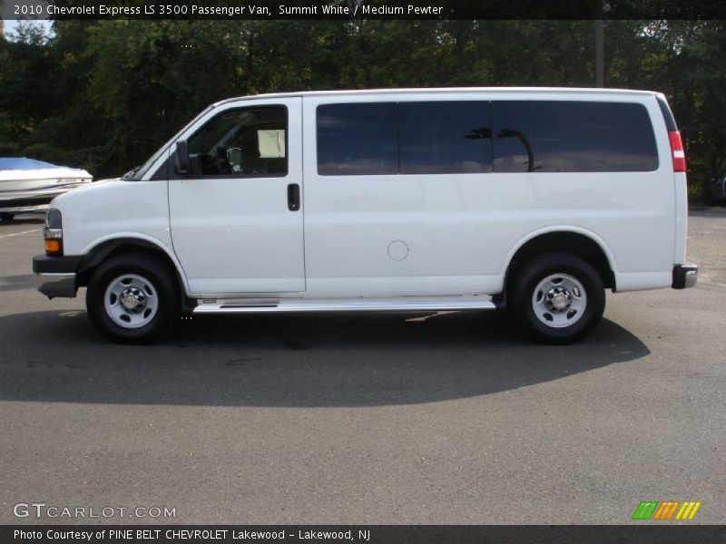 Summit White / Medium Pewter 2010 Chevrolet Express LS 3500 Passenger Van