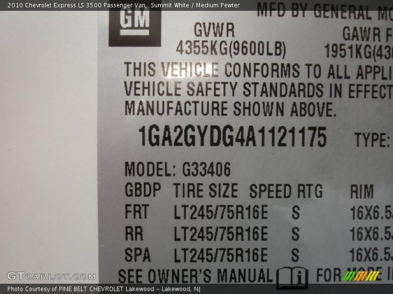 Summit White / Medium Pewter 2010 Chevrolet Express LS 3500 Passenger Van
