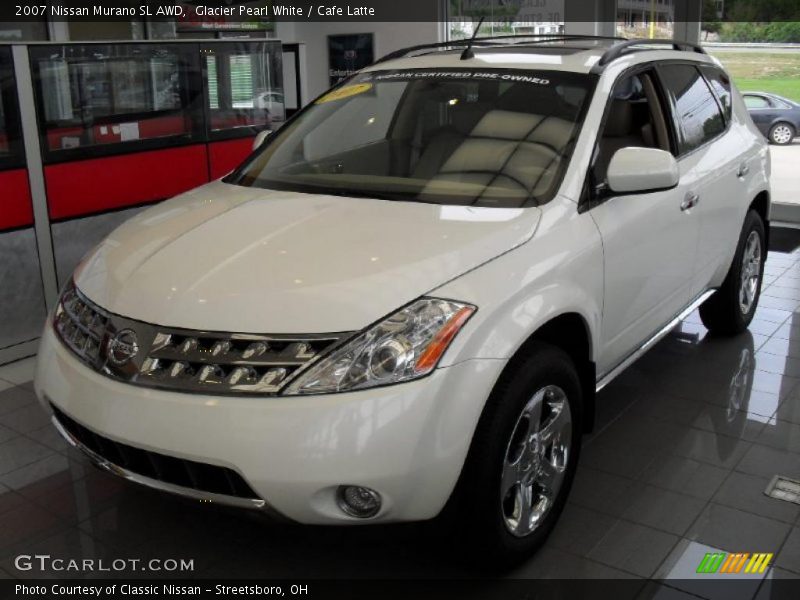 Glacier Pearl White / Cafe Latte 2007 Nissan Murano SL AWD