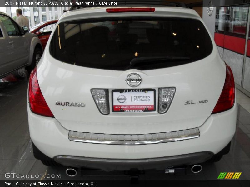 Glacier Pearl White / Cafe Latte 2007 Nissan Murano SL AWD