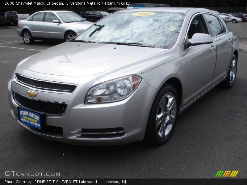 Silverstone Metallic / Titanium Gray 2008 Chevrolet Malibu LT Sedan