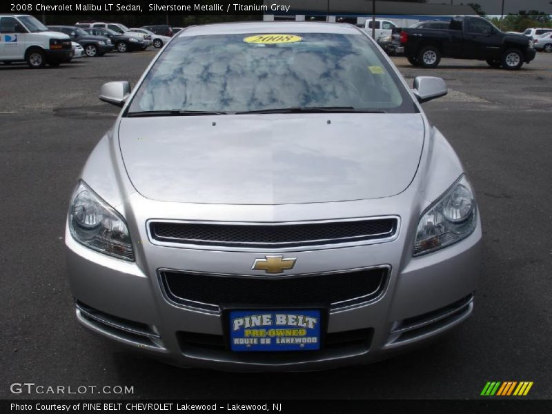 Silverstone Metallic / Titanium Gray 2008 Chevrolet Malibu LT Sedan