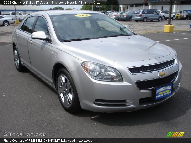 Silverstone Metallic / Titanium Gray 2008 Chevrolet Malibu LT Sedan