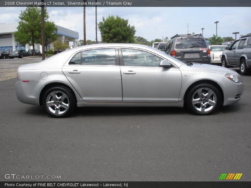 Silverstone Metallic / Titanium Gray 2008 Chevrolet Malibu LT Sedan