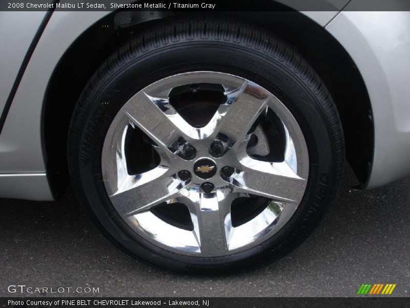 Silverstone Metallic / Titanium Gray 2008 Chevrolet Malibu LT Sedan