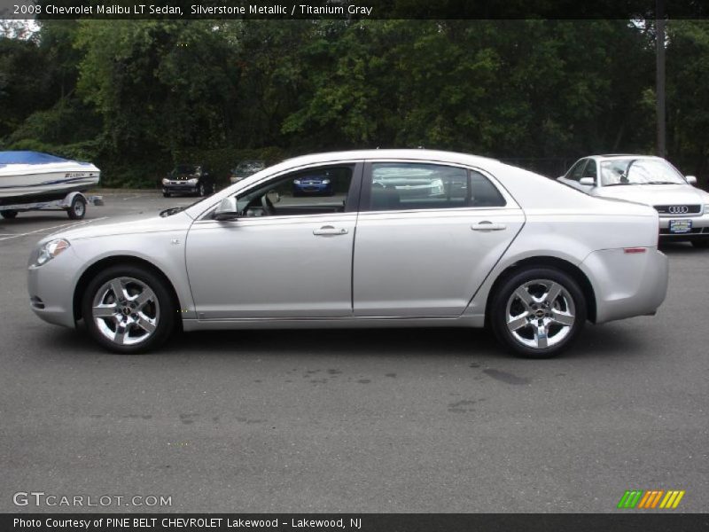 Silverstone Metallic / Titanium Gray 2008 Chevrolet Malibu LT Sedan