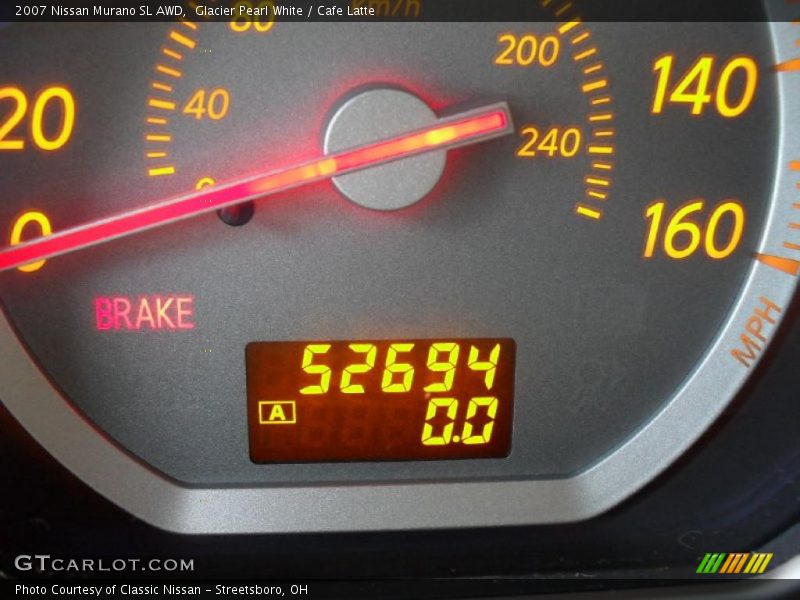 Glacier Pearl White / Cafe Latte 2007 Nissan Murano SL AWD